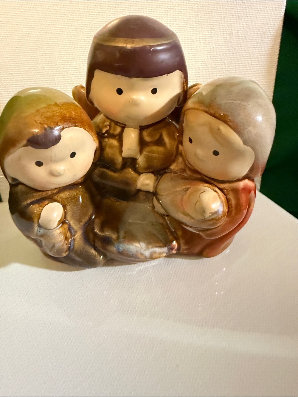 Ceramic Holy Family Nativity Figurine – Christmas Religious Decor